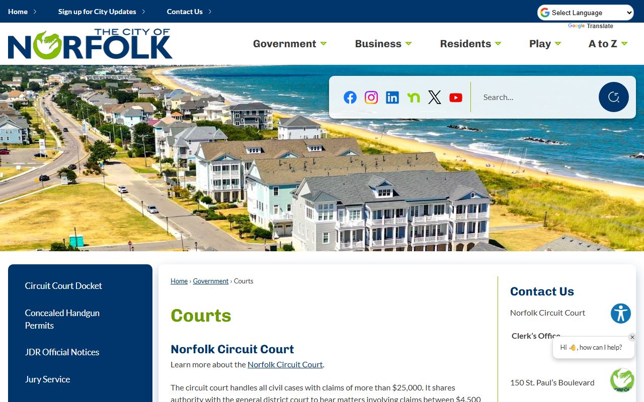Norfolk courts criminal history overview