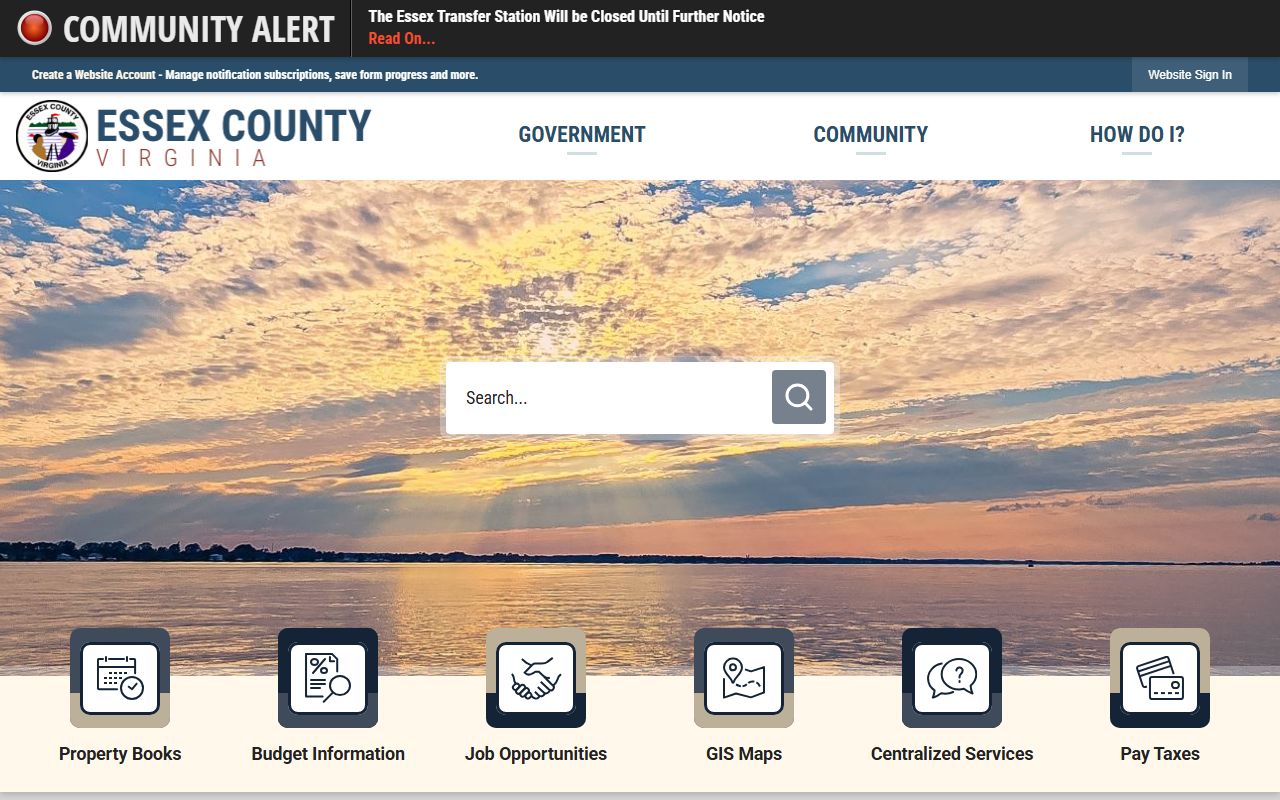 Essex County government criminal records access
