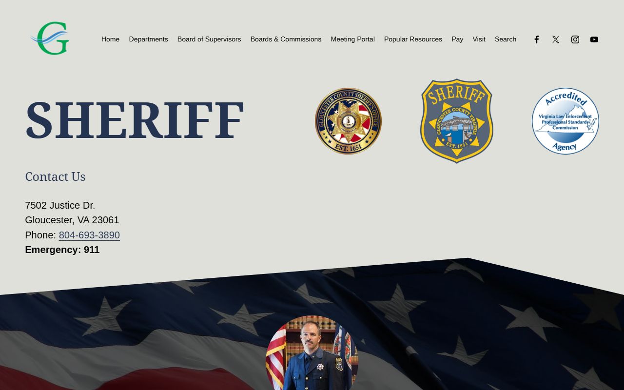 Gloucester County Sheriff's Office criminal records