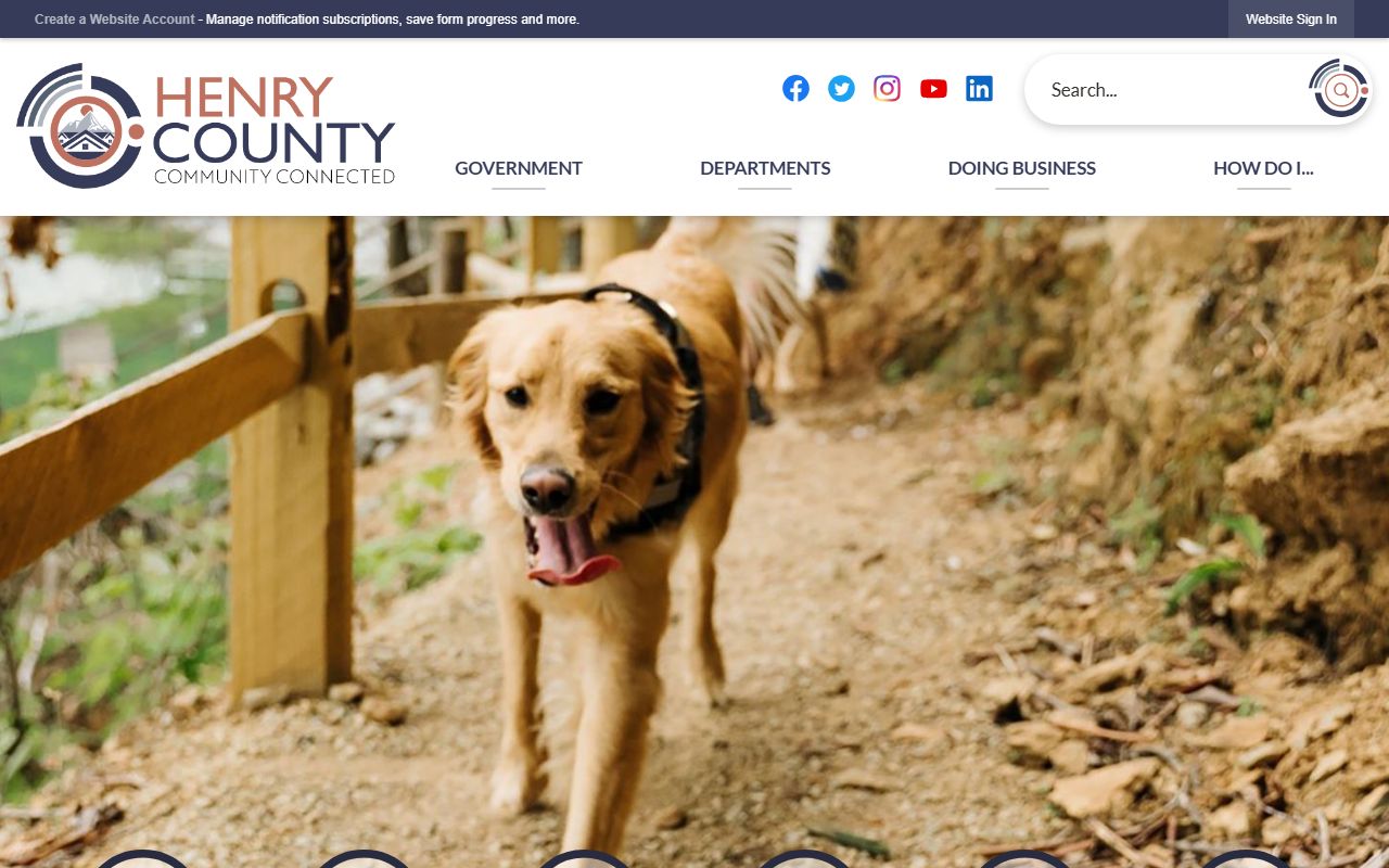 Henry County government website for criminal records