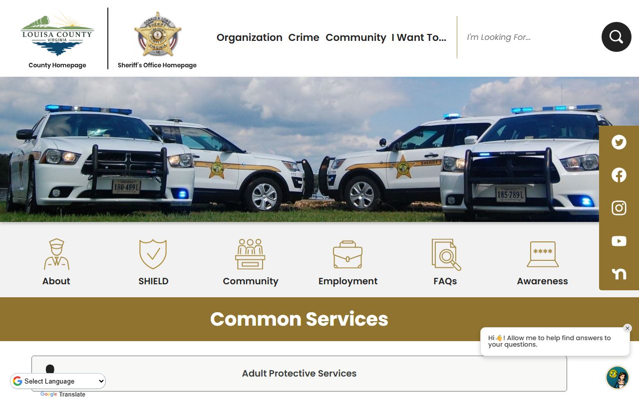 Louisa County Sheriff's Office - criminal history and public records