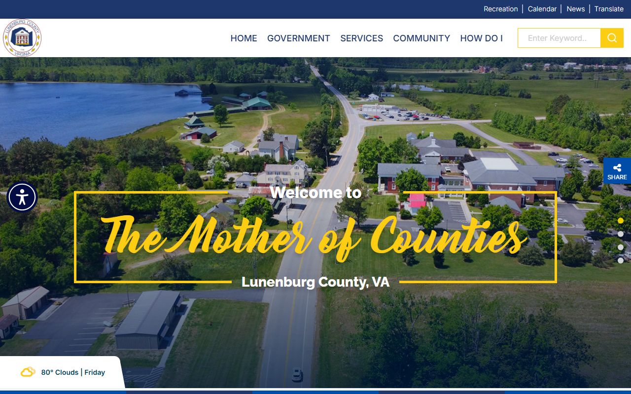 Lunenburg County government website - criminal history resources